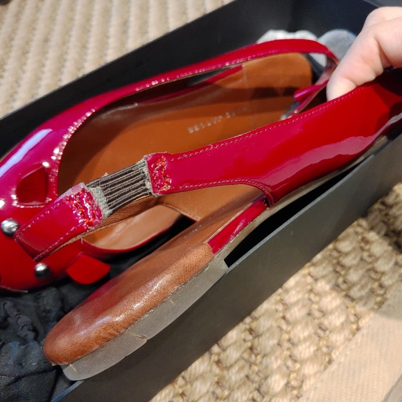 Marc Jacobs mouse leather sling back flats - Picture 6 of 8